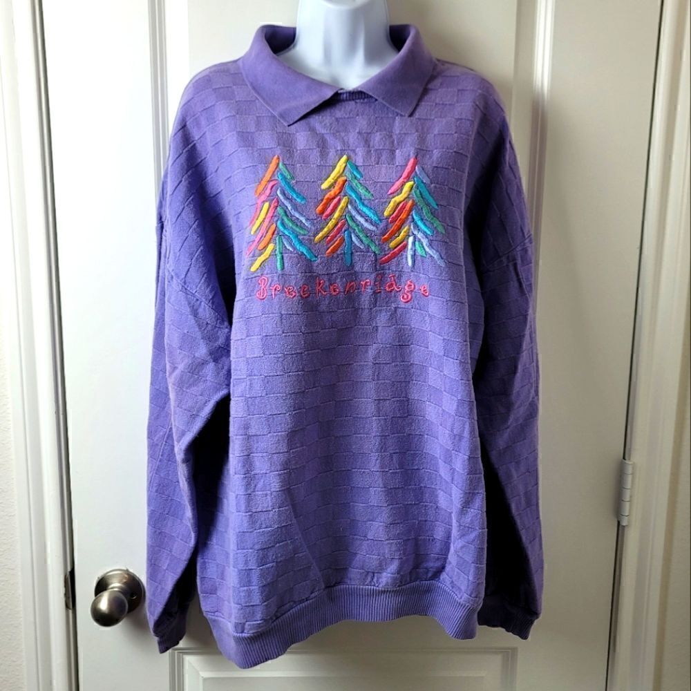 VINTAGE Breckenridge Polo Sweatshirt 